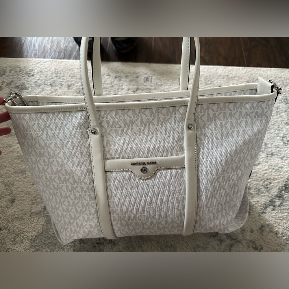 Michael Kors Monogram Cream Tote